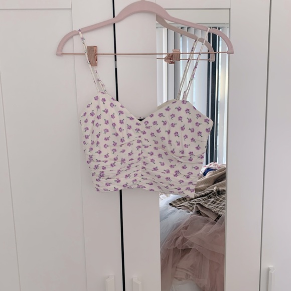 Zara purple floral co ord set - Picture 3 of 5